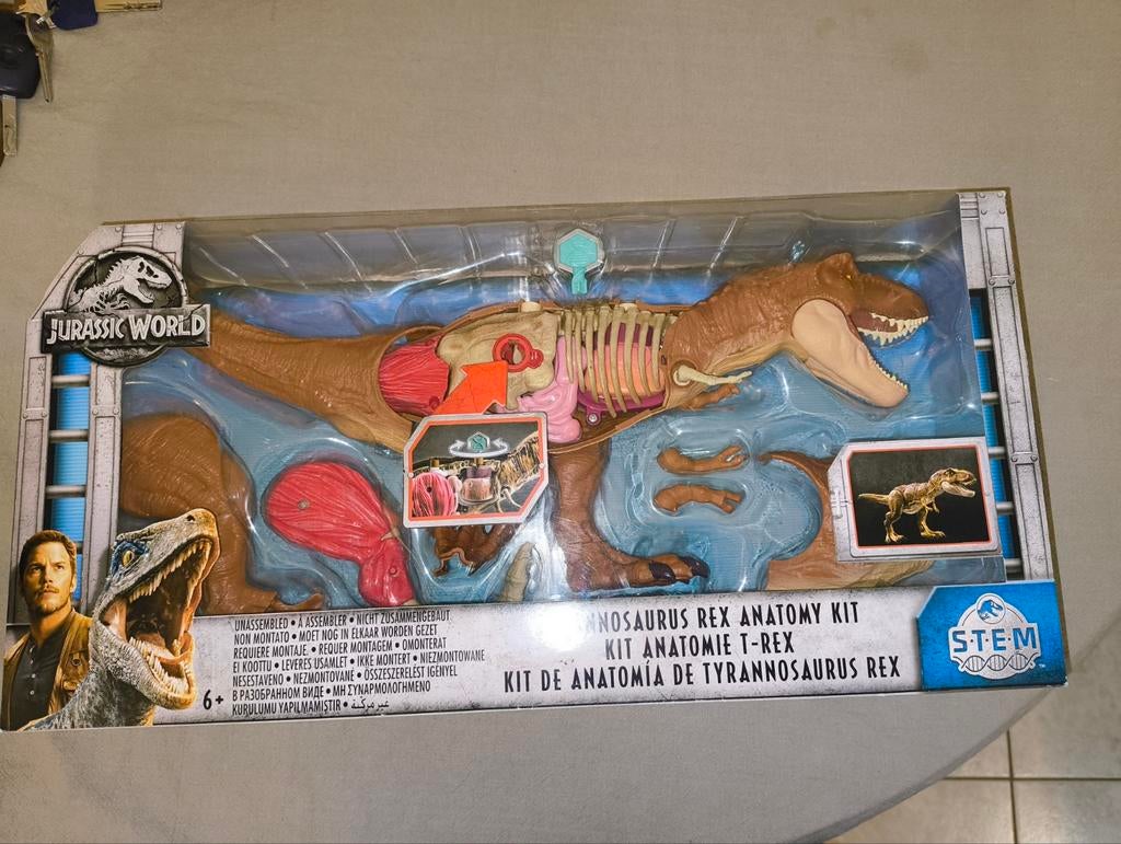 Jurassic world s.t.e.m anatomie t-rex set nieuw, Ophalen of Verzenden