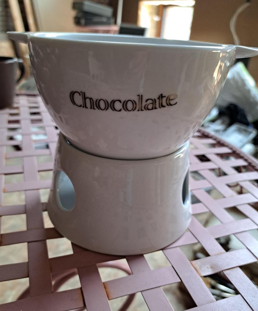 set à fondue au chocolat, Maison & Meubles, Enlèvement, Comme neuf, Poterie, Autres types