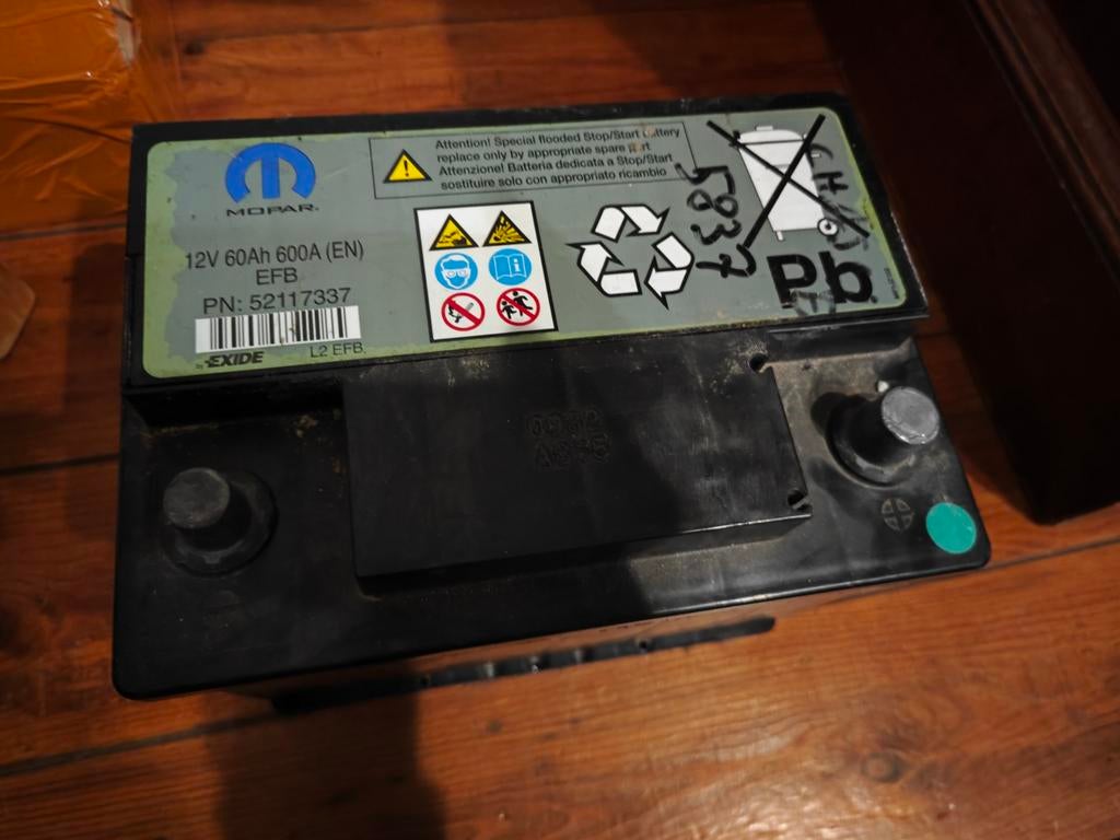 60Ah start/stop accu (lees beschrijving), Auto-onderdelen