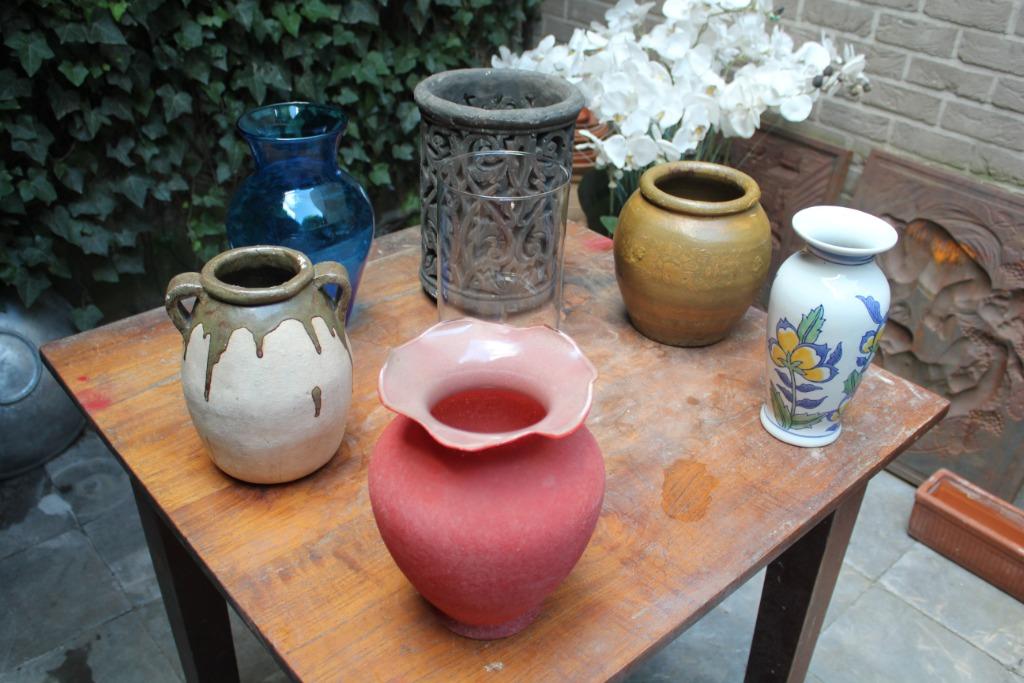 Diverse vazen, Ophalen of Verzenden, Zo goed als nieuw, Overige kleuren, Minder dan 50 cm