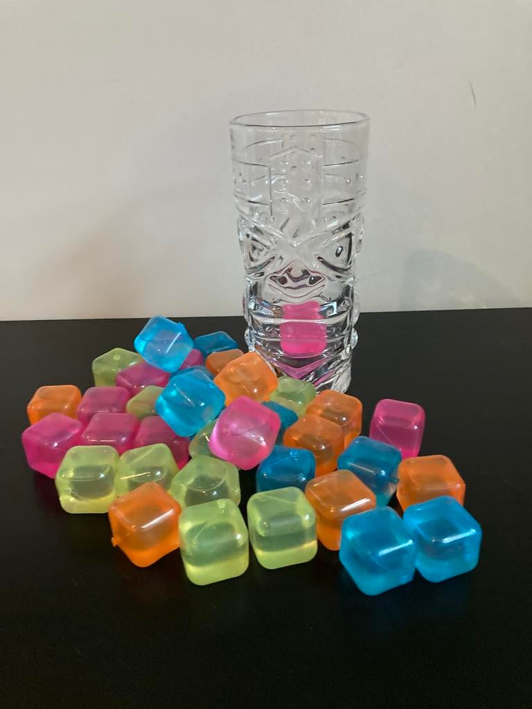Set van 40 herbruikbare ijsblokjes, Ophalen of Verzenden, Zo goed als nieuw