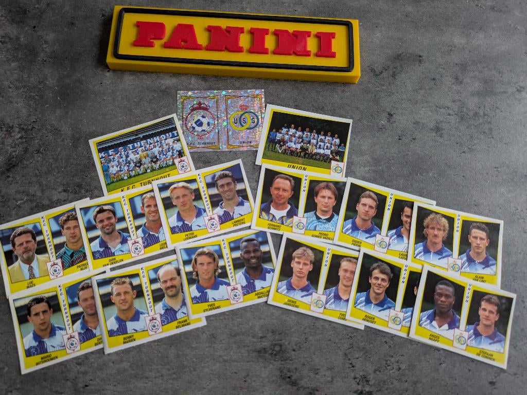 15 AUTOCOLLANTS PANINI FOOTBALL 97 TURNHOUT/UNION S.G., Enlèvement ou Envoi, Neuf