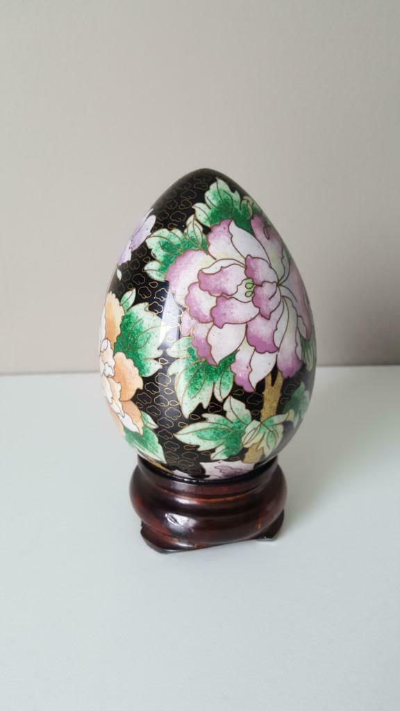 vintage chinese cloisonne eieren set (3 stuks), Ophalen of Verzenden, Zo goed als nieuw