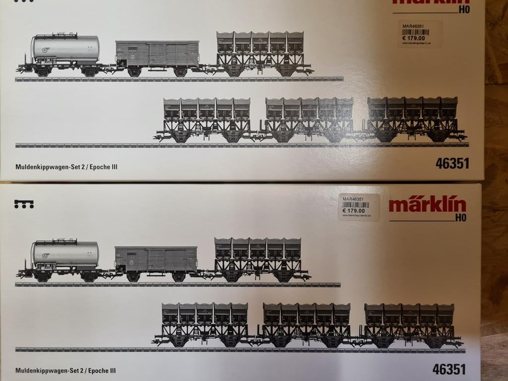 Le Märklin 46351 muldenkippwagen 2 sera renouvelé en octobre, Enlèvement ou Envoi, Märklin