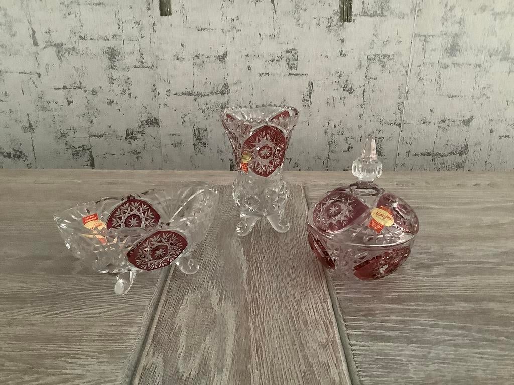 Vintage Anna Hütte bleikristall, Antiek en Kunst, Ophalen