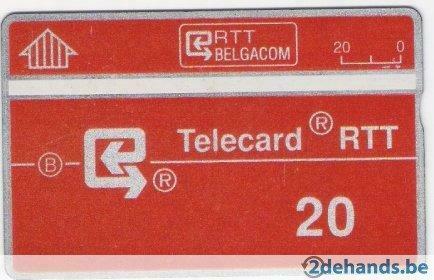 Gebruikte telekaart België D21 205M 20000 ex, Verzamelen