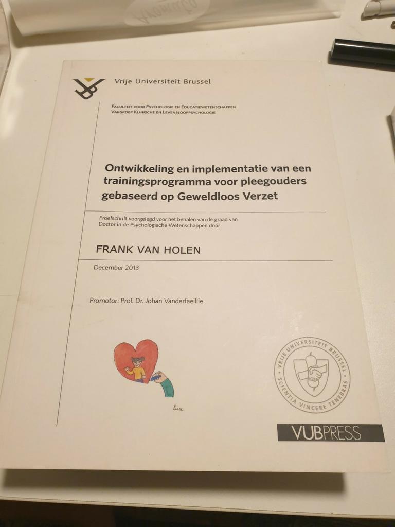 Een ondersteuningsprogramma voor pleegouders gebaseerd op..., Boeken, Frank van holen, Klinische psychologie, Ophalen of Verzenden