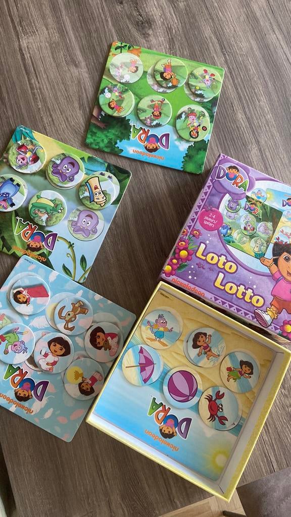 Dora lotto spel (afhalen Gent), Ophalen of Verzenden, Zo goed als nieuw