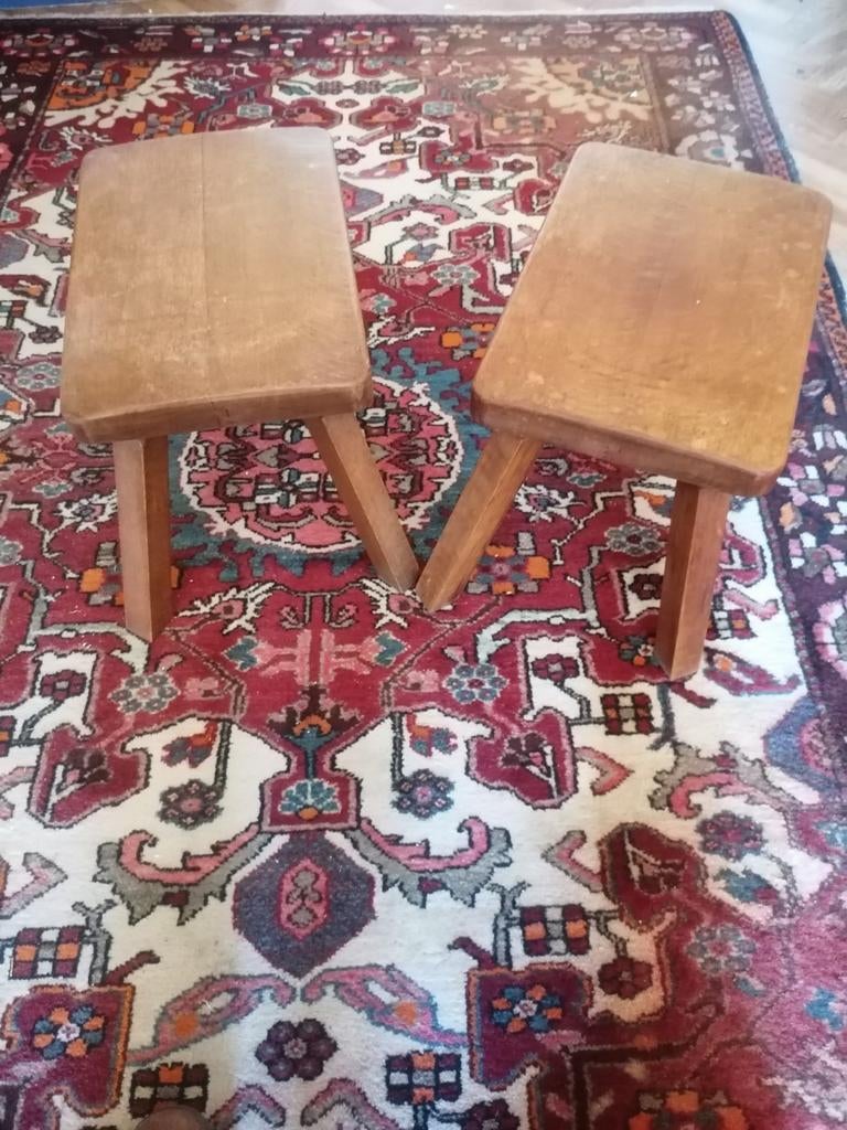 Tabourets en bois, Enlèvement, Comme neuf