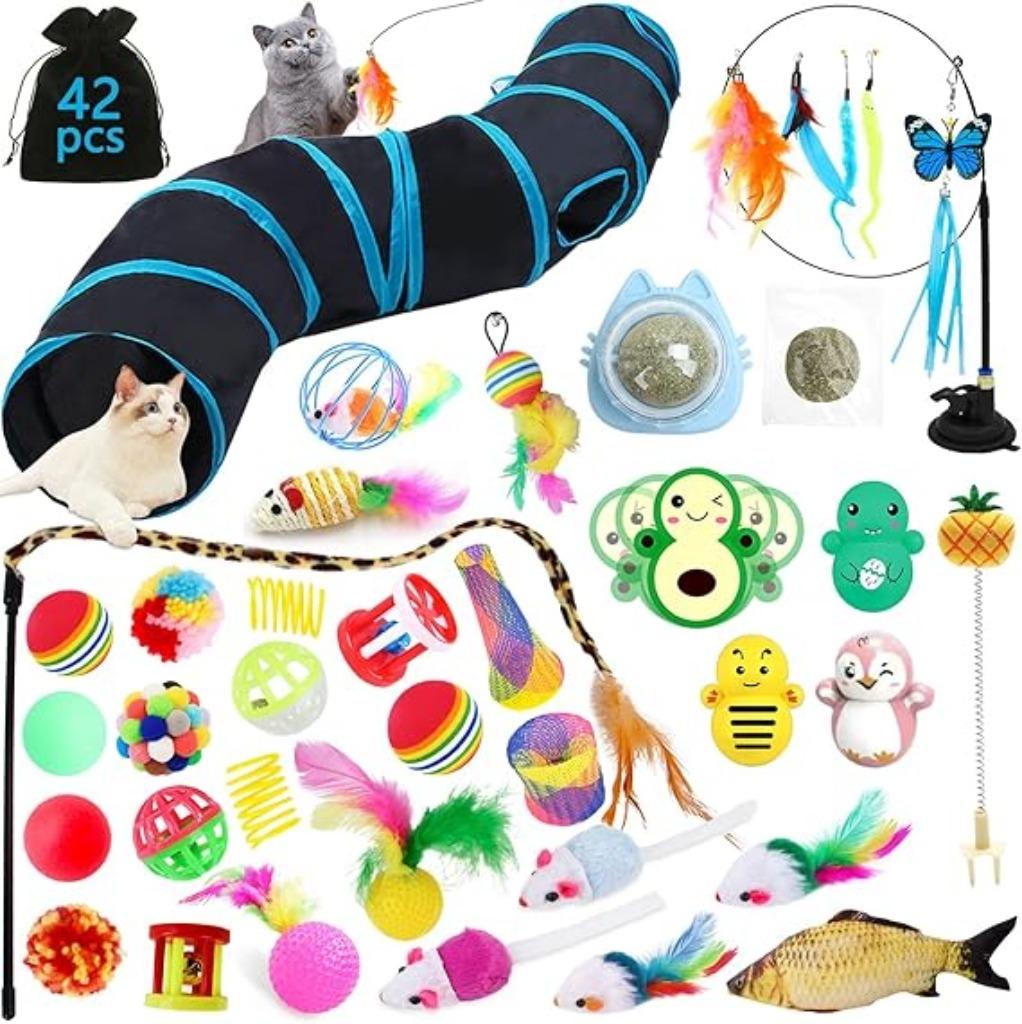 42 jouets pour chats avec tunnel LIVRAISON GRATUITE, Animaux & Accessoires, Jouets pour chats, Neuf, -, -, Autres jouets