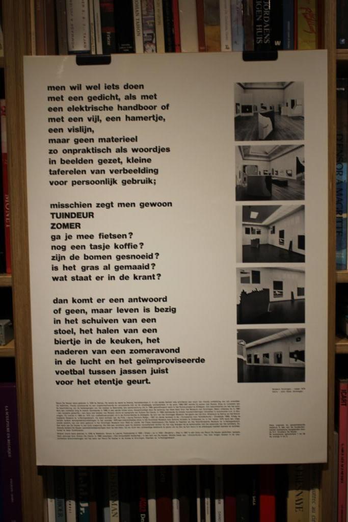 Raoul De Keyser Poster met gedicht van Roland Jooris, Ophalen