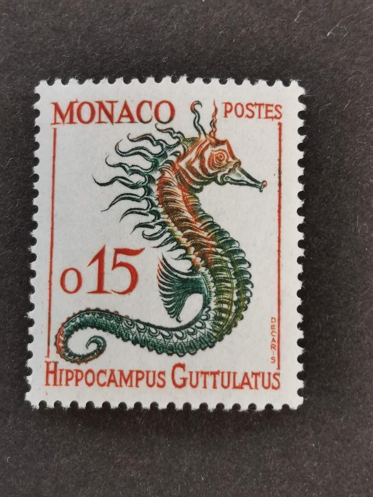 Monaco 1960 - onderwaterfauna - zeepaardje **, Ophalen of Verzenden, Monaco, Postfris