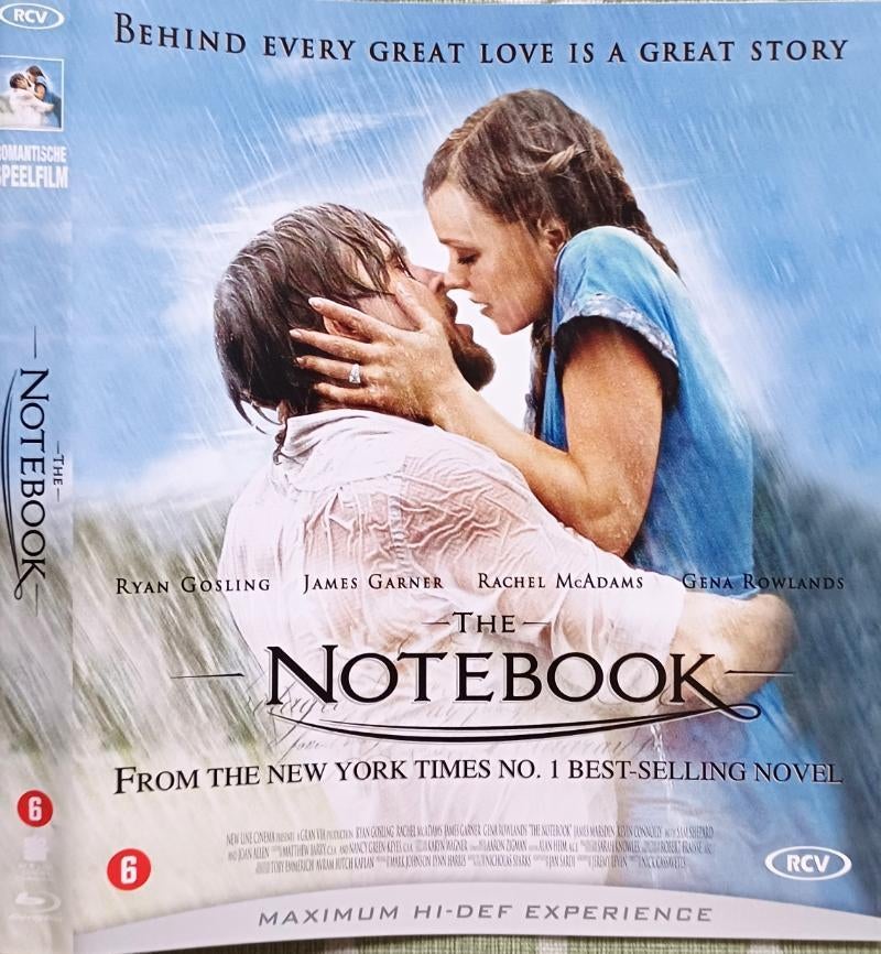 blu ray THE NOTEBOOK   RYAN GOSLING JAMES GARNER, Cd's en Dvd's, Ophalen of Verzenden, Zo goed als nieuw