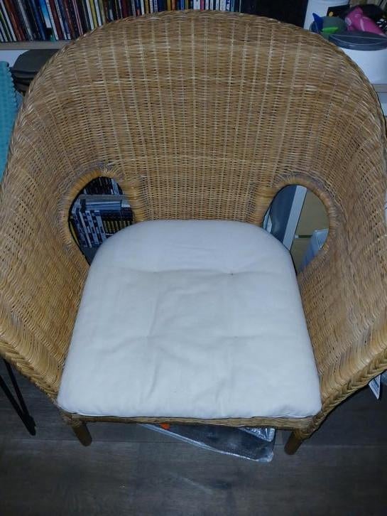 Fauteuil en osier, Maison & Meubles, Enlèvement, Utilisé