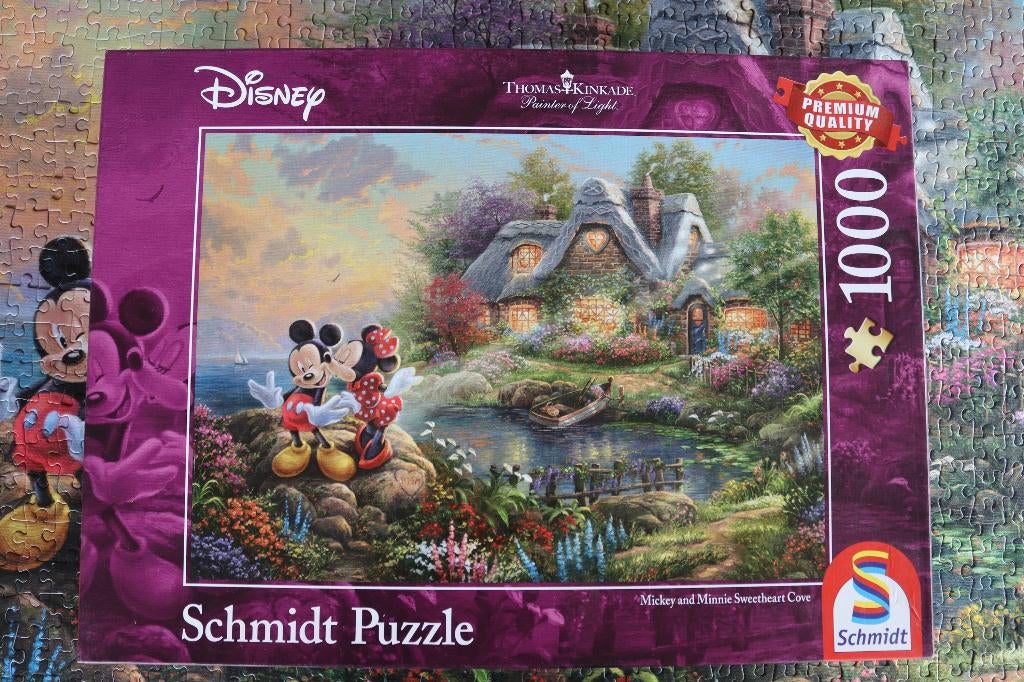 Puzzle 1000 pièces - Disney - Mickey & Minnie dans la crique, Ophalen, Legpuzzel