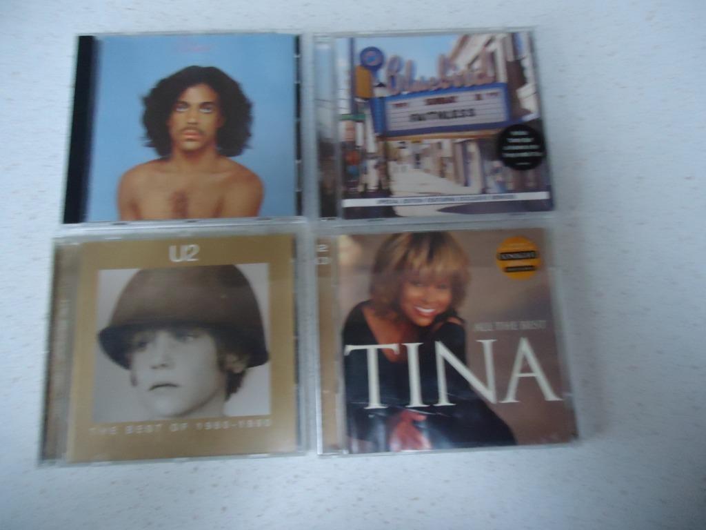 Lot 164  /4 CD's van "Prince, Faithless, U2 & Tina Turner", CD & DVD, CD | Pop, Utilisé, Enlèvement ou Envoi