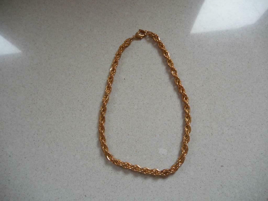 1 collier en or plaqué, Bijoux, Sacs & Beauté, Enlèvement ou Envoi, Comme neuf, Or, Autres matériaux