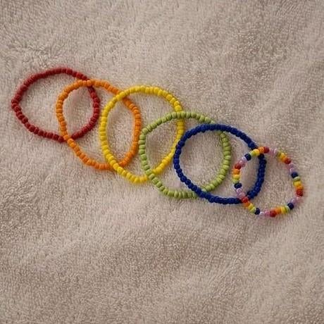 Regenboog armbanden set., Ophalen of Verzenden
