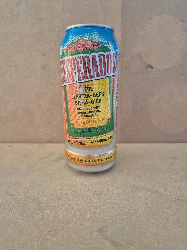 Canette de bière Desperados, Enlèvement ou Envoi, Utilisé, Bouteille(s), Autres marques