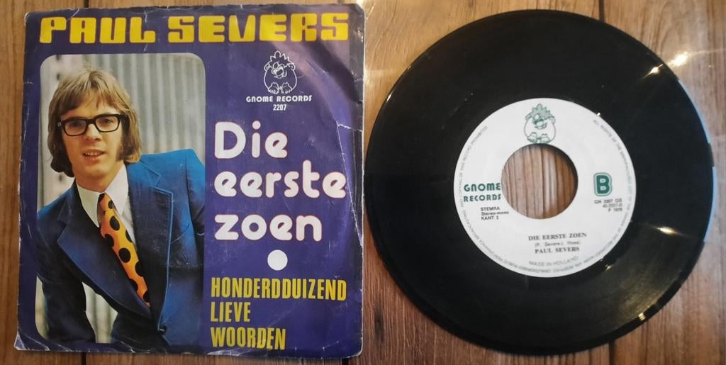 Paul Severs "Die eerste zoen ", Cd's en Dvd's, Vinyl Singles, Ophalen of Verzenden, Gebruikt, Single