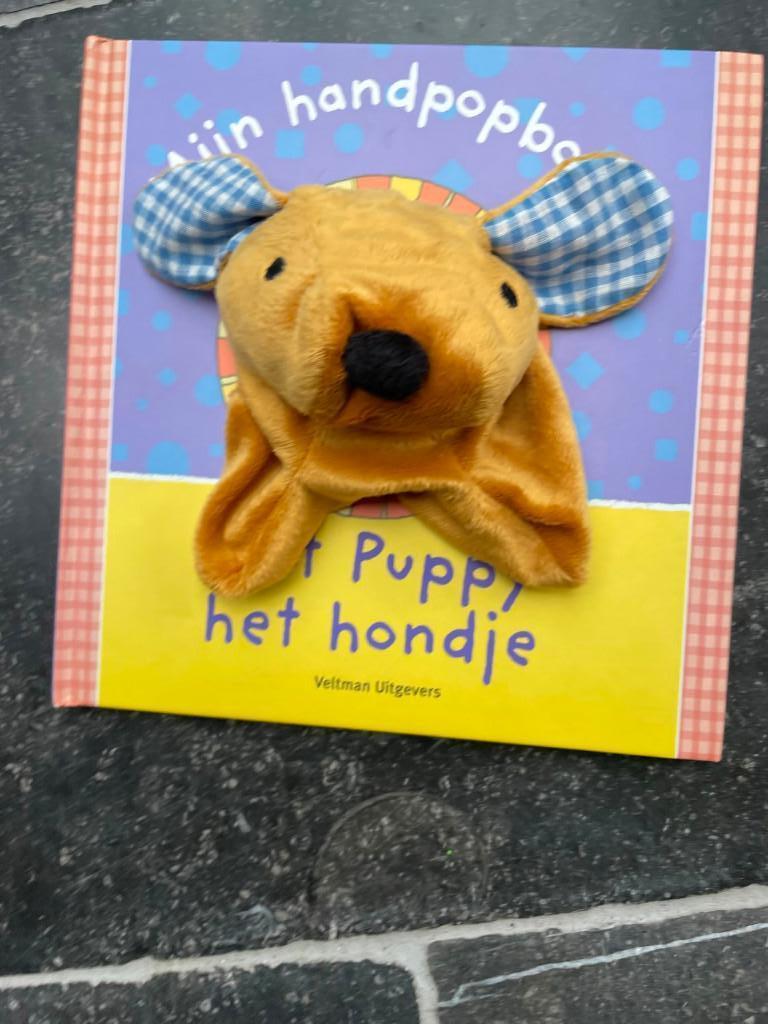 handpopboek: Met puppy het hondje, Boeken, Ophalen of Verzenden
