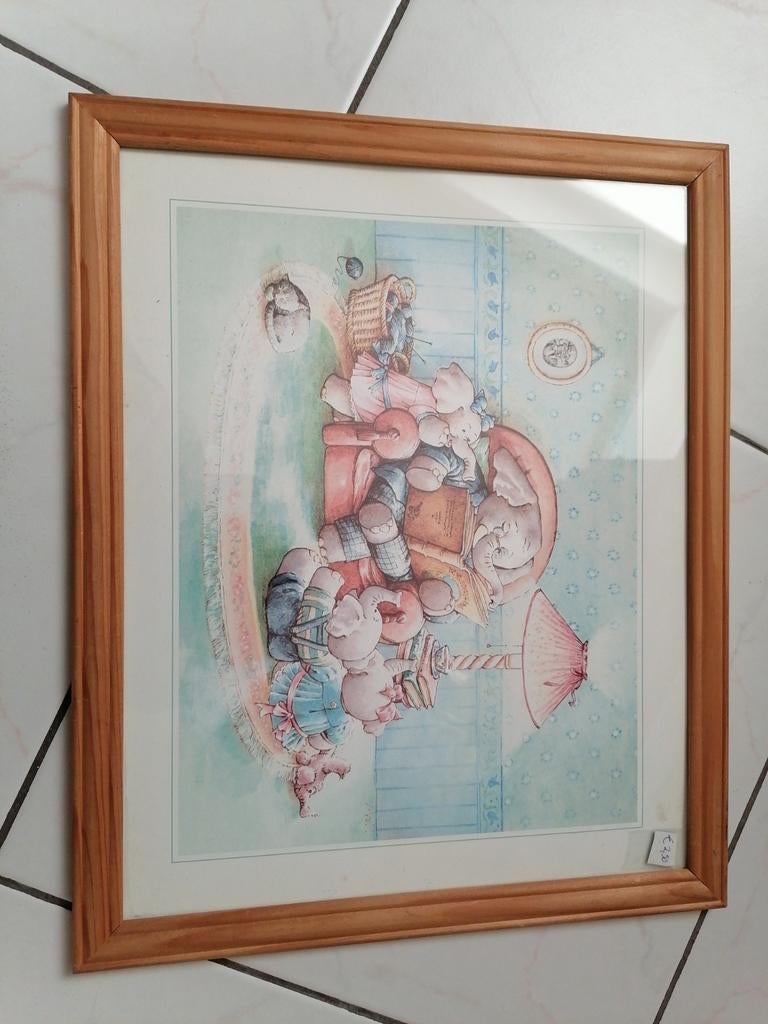 Kader tekening olifanten, Huis en Inrichting, Ophalen of Verzenden