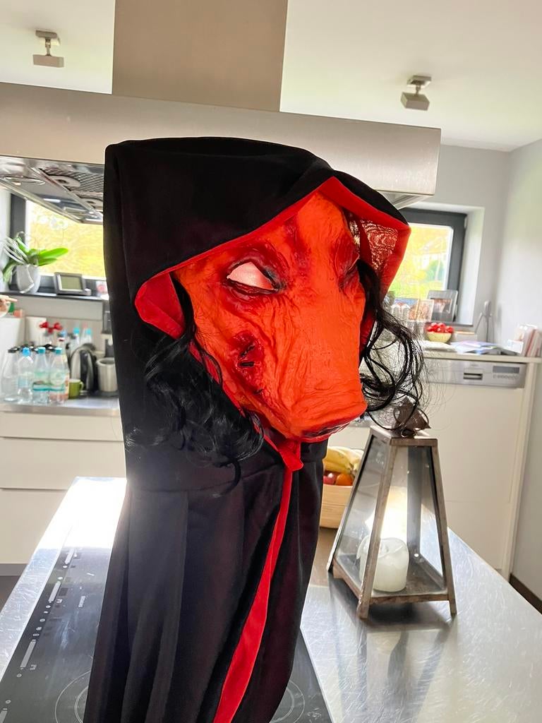 Buste/masker Jigsaw pig met staander, Ophalen of Verzenden
