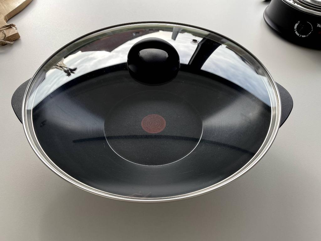 Elektrische wok Tefal anti-aanbaklaag, Ophalen, Zo goed als nieuw, Wok