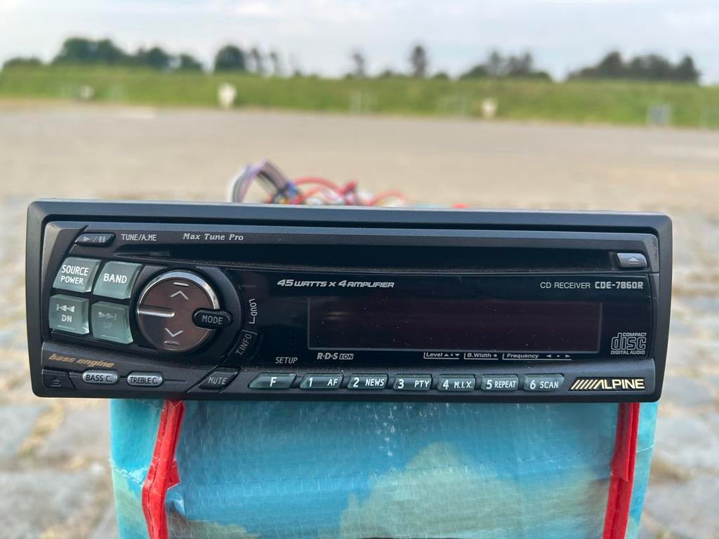 Alpine autoradio - CDE 7860R, Ophalen, Zo goed als nieuw