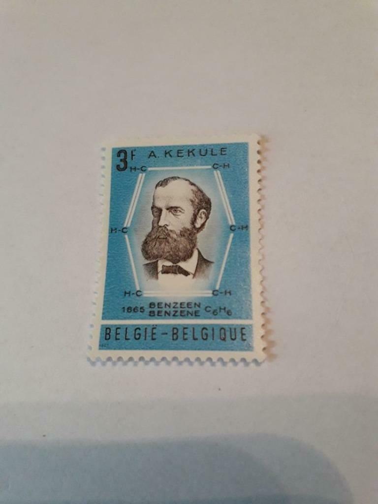 Postzegel. 1966. Professor August Kekulé (1382), Postzegels en Munten, Postzegels | Europa | België, Ophalen of Verzenden, Zonder stempel