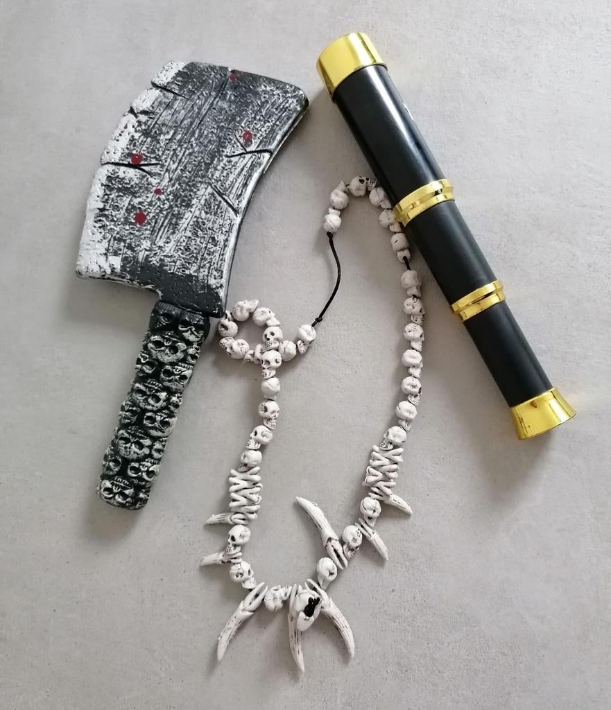 Accessoires déguisement halloween et longue vue pirate, Enlèvement ou Envoi, Utilisé