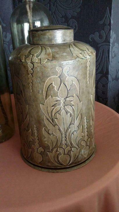 Grand pot d'encens en métal, Enlèvement ou Envoi, Comme neuf
