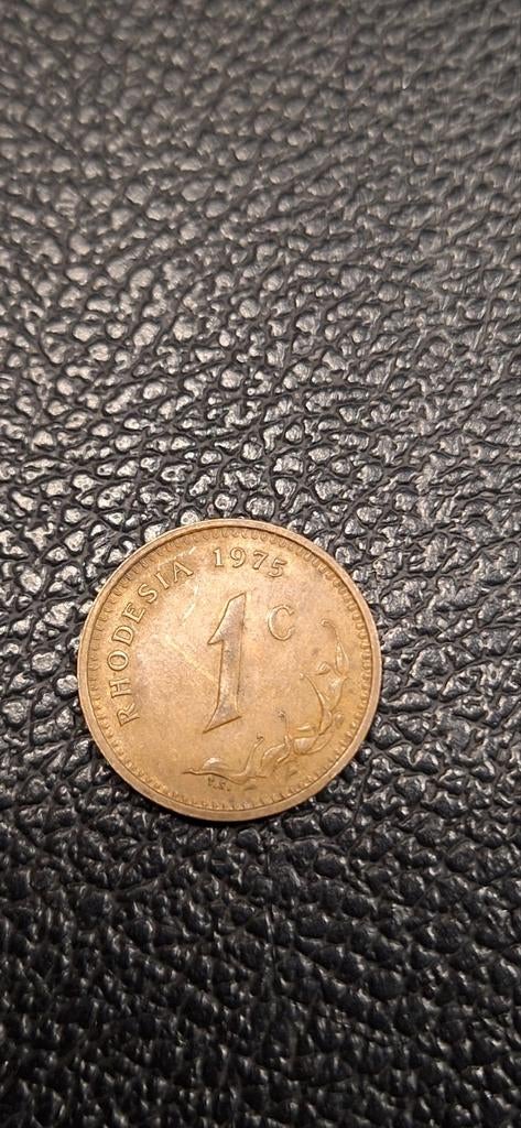 1##     Zimbabwe (Rhodesië) 1 cent 1975, Postzegels en Munten, Munten | Afrika, Ophalen of Verzenden, Zimbabwe
