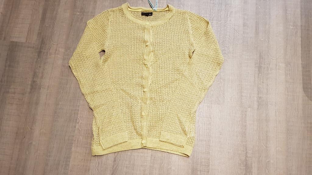 Gilet / cardigan JBC geel gehaakt maat 146 / 152, Meisje, Trui of Vest, JBC, Ophalen of Verzenden
