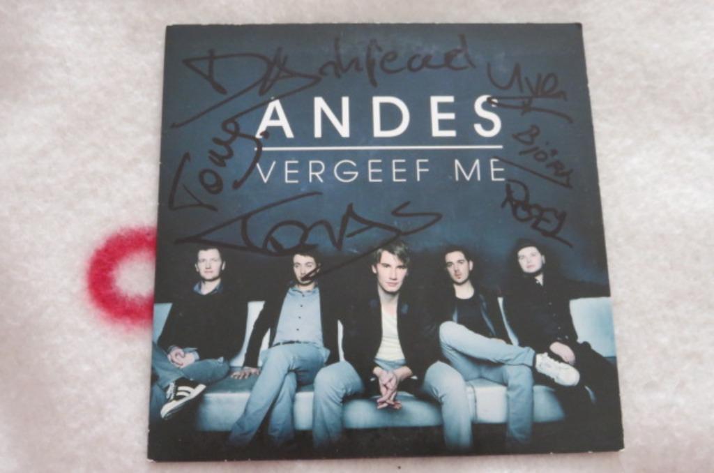 CD Single: Andes : Vergeef Me -- 2 tracks -- getekend --2010, 1 single, Ophalen of Verzenden, Pop