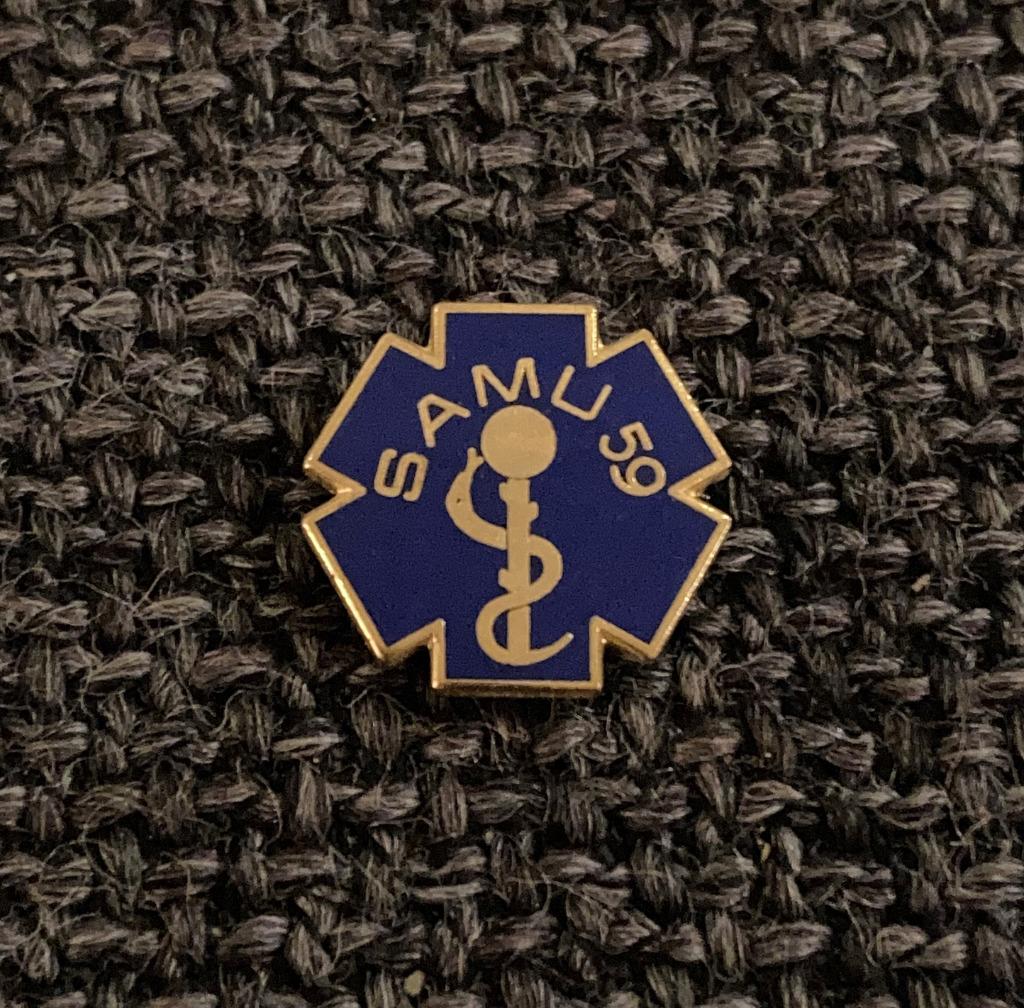 PIN - SAMU 59 - Service d'Aide Médicale d'Urgence, Envoi, Utilisé, Autres sujets/thèmes, Insigne ou Pin's
