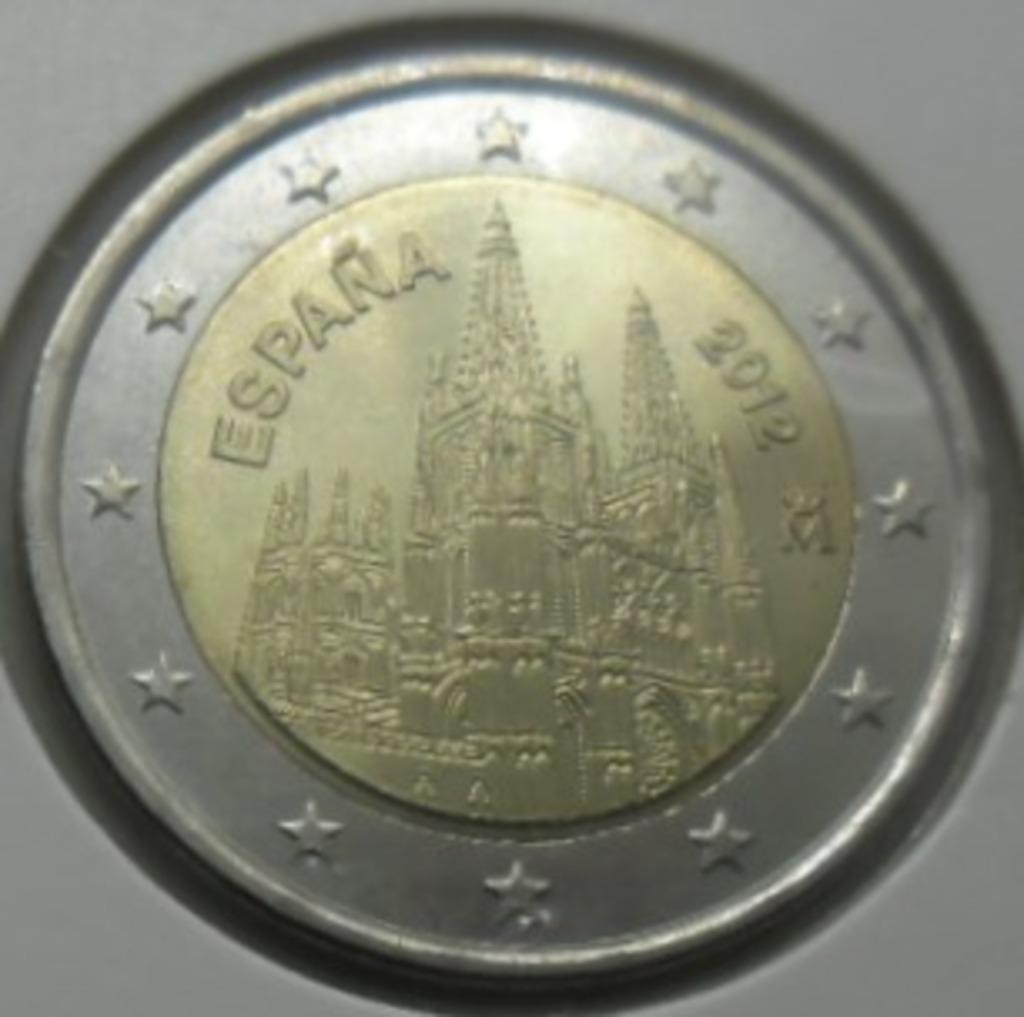 2 euro commémorative 2012 Espagne "Burgos". UNC !, Envoi, Espagne, 2 euros, Monnaie en vrac