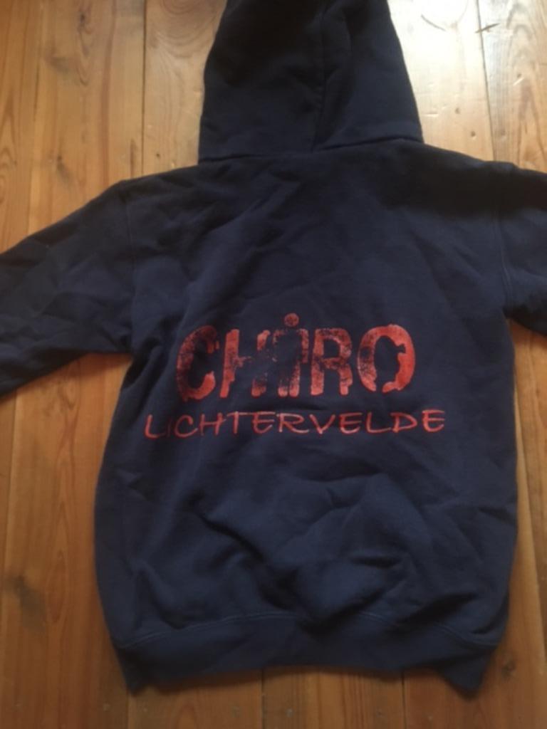 trui Chiro Lichtervelde maat 128, Enlèvement, Utilisé, Garçon ou Fille, Pull ou Veste