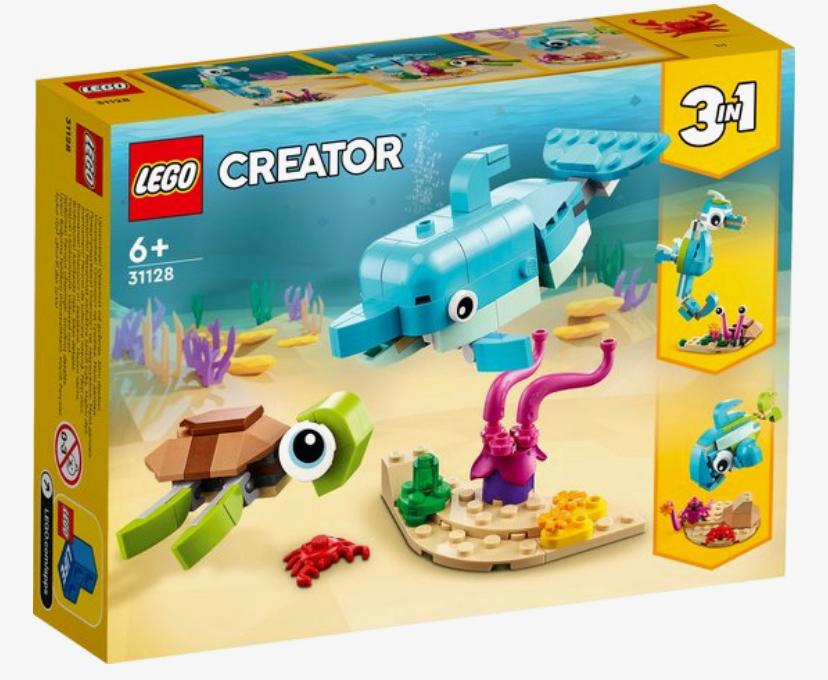 Lego creator 31128 schildpad - zeepaardje - vis, Ophalen, Zo goed als nieuw, Lego