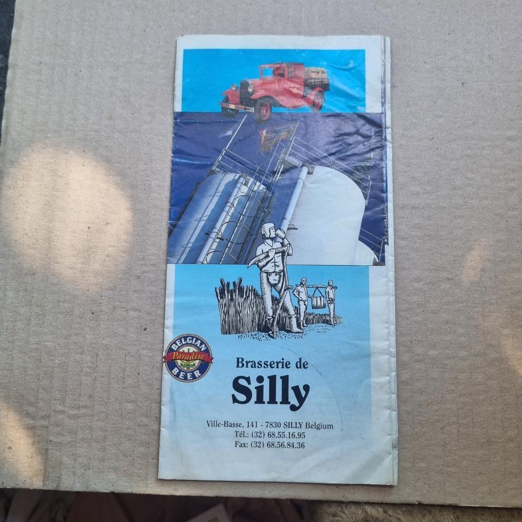Publicité Brasserie de Silly, Collections, Enlèvement ou Envoi, Utilisé, Autres types, Autres marques