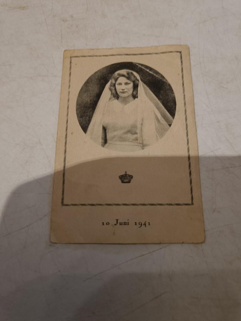 Communieprentje prinses Josephine-Charlotte, Verzamelen, Ophalen of Verzenden