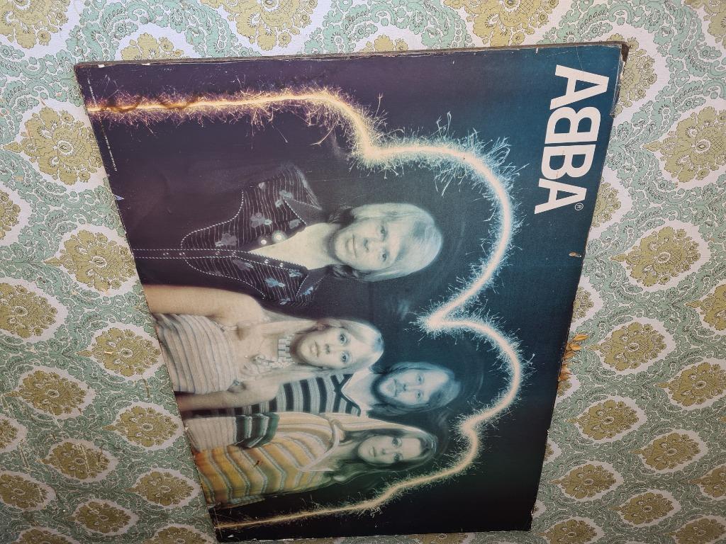 Vintage ABBA pooster by Hans Bergkvist, Verzamelen, Ophalen, Gebruikt, Deurposter of groter, Rechthoekig Liggend