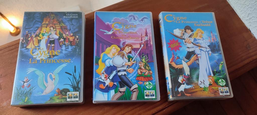 LE CYGNE ET LA PRINCESSE - Pack VHS Films 1 à 3, Ophalen of Verzenden, Gebruikt, Science Fiction en Fantasy