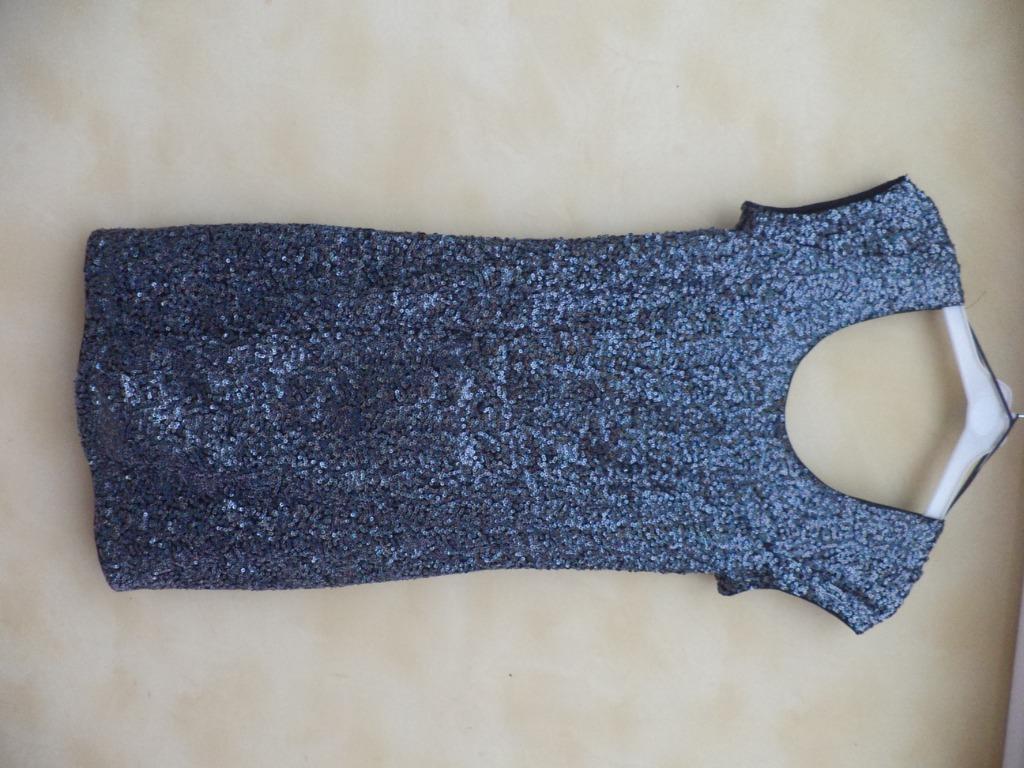 robe à paillettes avec sequins, Enlèvement ou Envoi, Comme neuf, Taille 36 (S), Bleu