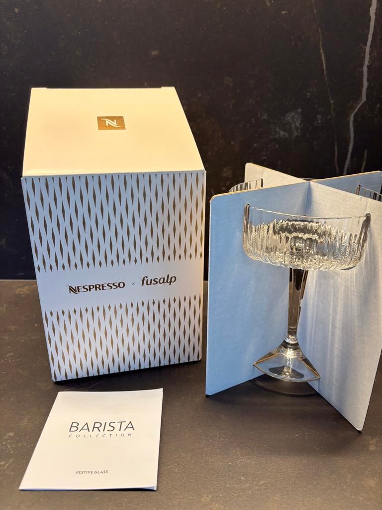 Nespresso X fusalp barista glas nieuw, Enlèvement ou Envoi, Neuf, Verre, Verre ou Verres