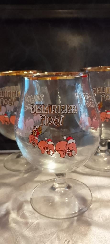 Delirium glazen kerst., Verzamelen, Biermerken, Ophalen of Verzenden, Zo goed als nieuw