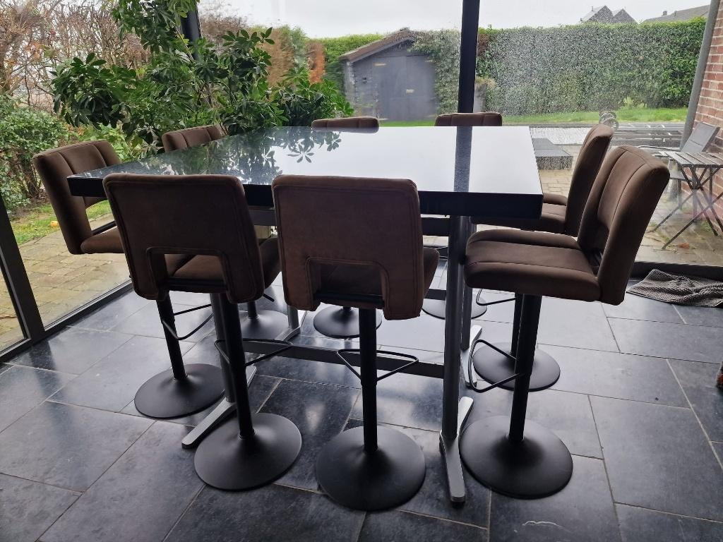 Table de cuisine en granit noir zimbabwe, Maison & Meubles, Tables | Tables à manger, 100 à 150 cm, Cinq personnes ou plus, 100 à 150 cm