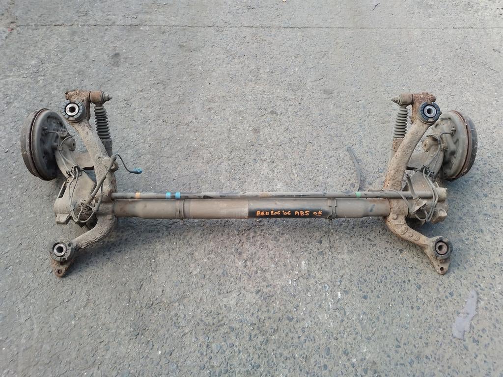 Achteras Peugeot 206 met ABS, Auto-onderdelen, Gebruikt, ., Ophalen of Verzenden, Peugeot