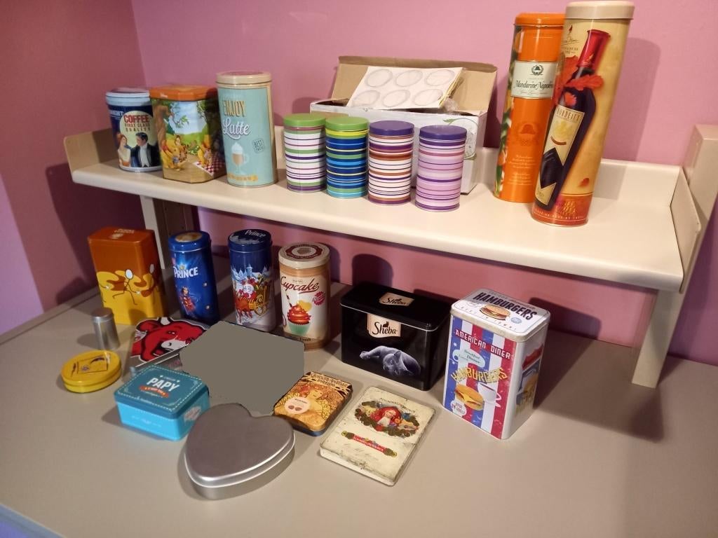 Lot de 23 boîtes métalliques publicitaires décorées, Enlèvement ou Envoi, Utilisé