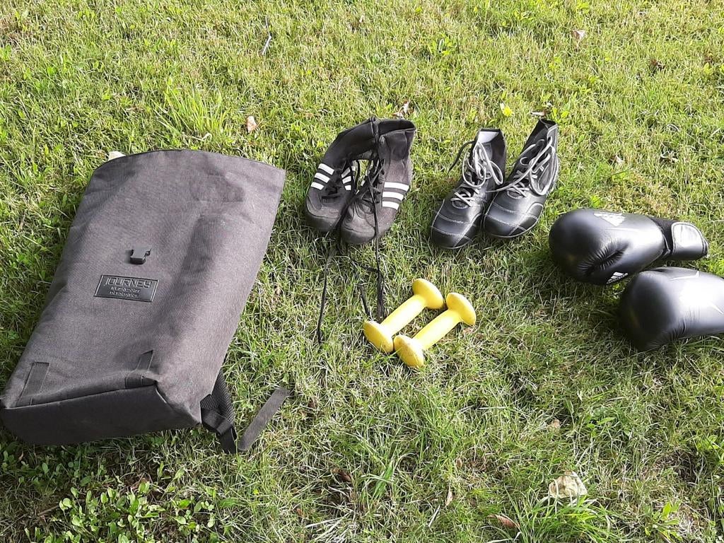 Set boks materiaal, Vêtements | Hommes, Vêtements de sport, Porté, Jaune, Enlèvement